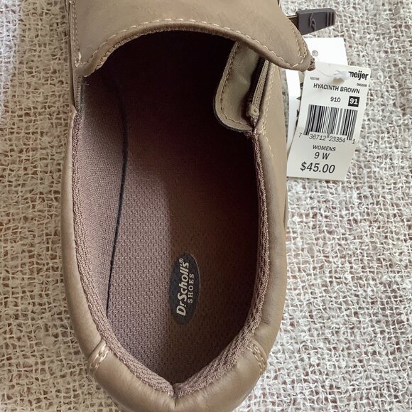 Dr Scholl's Wide Width Brown Slip on Shoe Sz 9W NWT - Picture 9 of 10